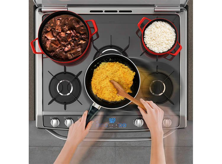 Cocinas Cocina Electrolux Hornallas Doble Horno Panel Digital